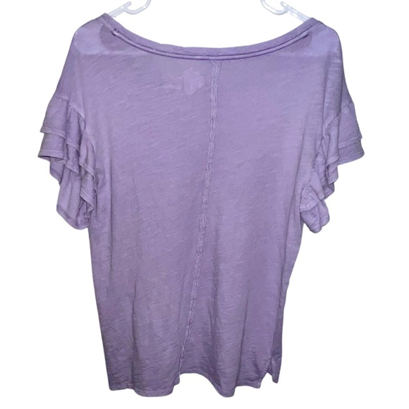 Anthropologie Pilcro Lavender Heritage Femme Tee - Picture 6 of 12